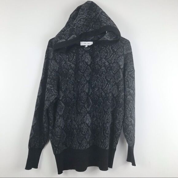 John + Jenn DYLAN Python Hooded Tunic Pullover with front slide pocket - Picture 7 of 15